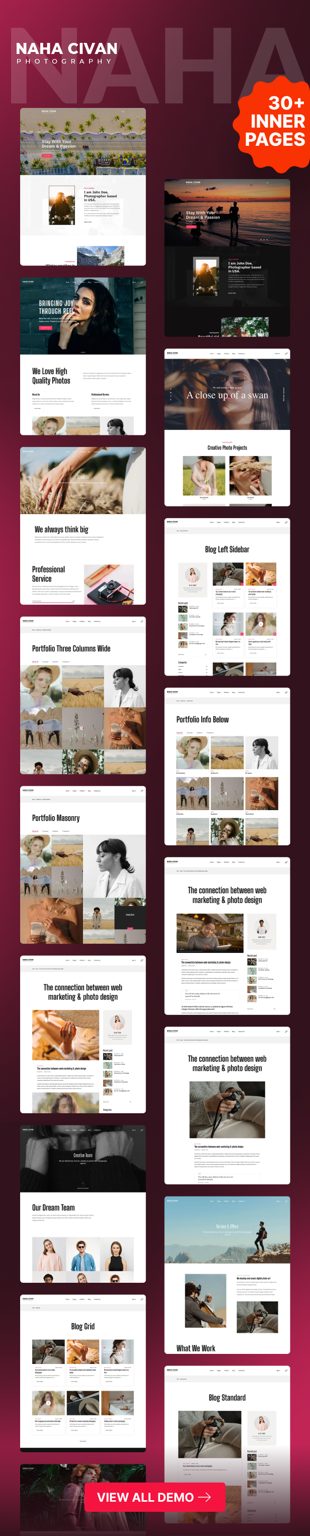 Naha Civan - Photography Portfolio Responsive HTML Template
