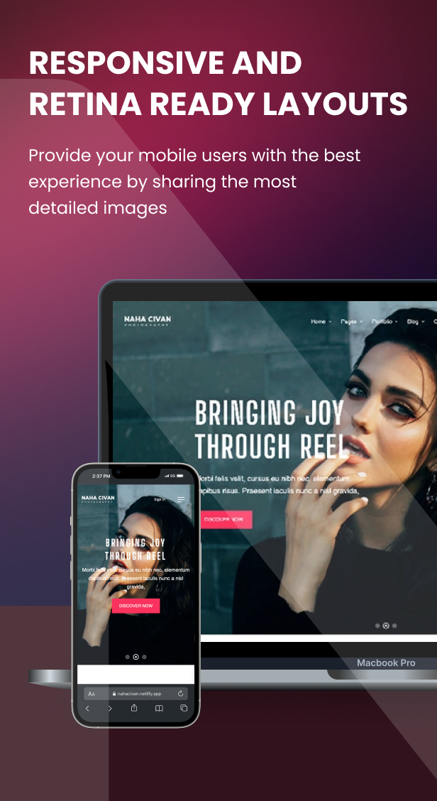 Naha Civan - Photography Portfolio Responsive HTML Template